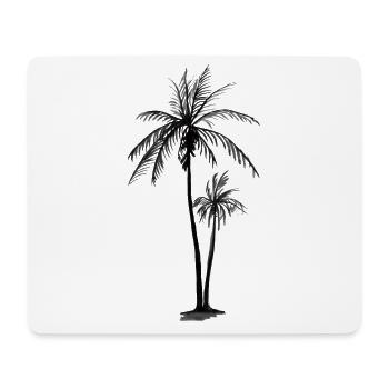 Palmiers - Tapis de souris (format paysage) - blanc - Devant
