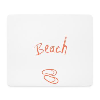 Dont Worry Beach Happy Sommer Spruch - Mousepad (Querformat) - Weiß - Vorne