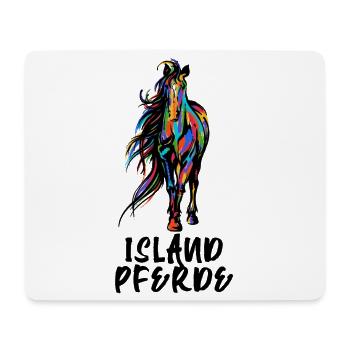 Cool Isländer Pferde Statement Islandpferde - Mousepad (Querformat) - Weiß - Vorne