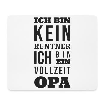 Rentner Vollzeit Opa - Mousepad (Querformat) - Weiß - Vorne