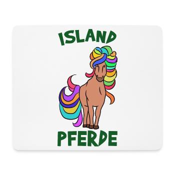 Le cheval aime les chevaux islandais Le dicton du poney islandais - Tapis de souris (format paysage) - blanc - Devant