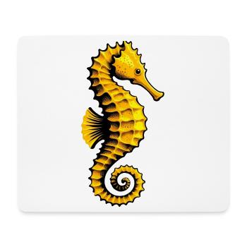 Hippocampe - Tapis de souris (format paysage) - blanc - Devant