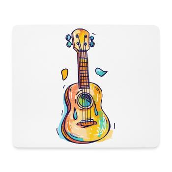 Ukulele Comic Look - Mouse Pad (horizontal) - white - Front