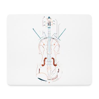 Violin - Mouse Pad (horizontal) - white - Front