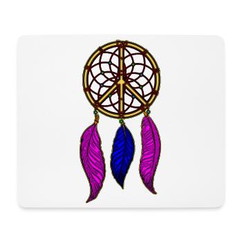 Peace Traumfänger - Mousepad (Querformat) - Weiß - Vorne