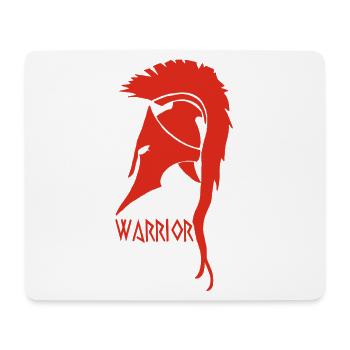 Antiker Krieger Roter Helm - Mousepad (Querformat) - Weiß - Vorne