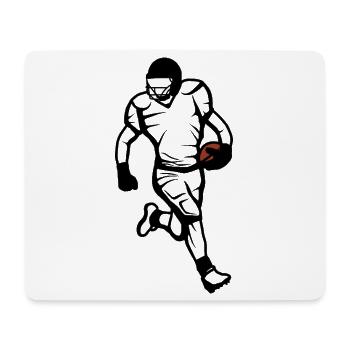 Football player - Mouse Pad (horizontal) - white - Front