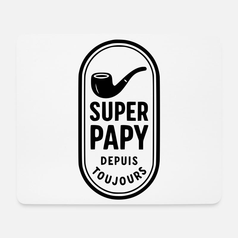 Super Opa seit immer - Mousepad (Querformat) - Weiß