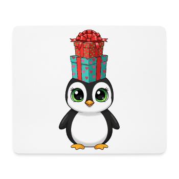Funny Penguin Christmas Gifts Balancing - Mouse Pad (horizontal) - white - Front