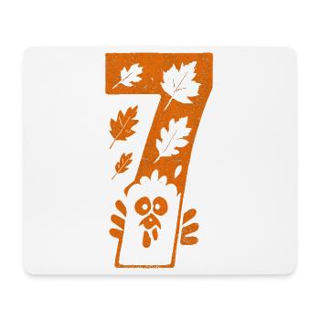 Fun 67 Zahl 6 7 Passende Thanksgiving Sechs Sieben - Mousepad (Querformat) - Weiß - Vorne