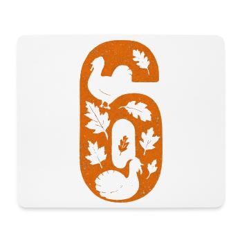 Fun 67 Zahl 6 7 Passende Thanksgiving Sechs Sieben - Mousepad (Querformat) - Weiß - Vorne