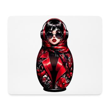 Russian Matryoshka Music Russia Russian - Mouse Pad (horizontal) - white - Front