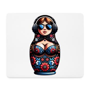  Russian Matroschka Musik Russland Russische - Mousepad (Querformat) - Weiß - Vorne