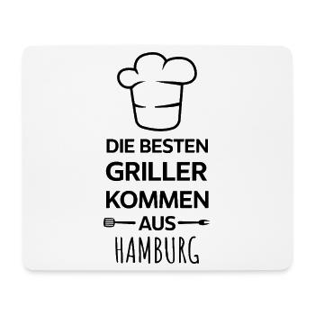 The best grillers come from Hamburg Design - Mouse Pad (horizontal) - white - Front
