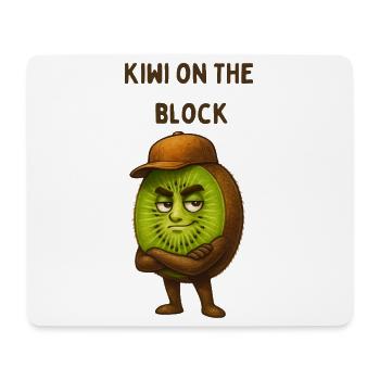 Kiwi aus dem Block - Mousepad (Querformat) - Weiß - Vorne