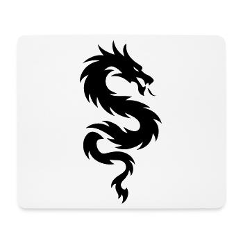 Icône du Dragon chinois - Tapis de souris (format paysage) - blanc - Devant