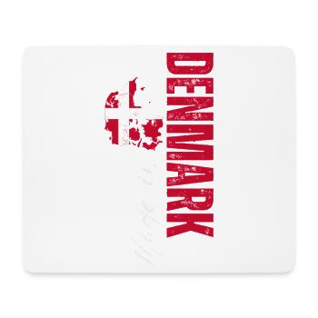 Fabriqué au Danemark, Patriot Danois - Tapis de souris (format paysage) - blanc - Devant