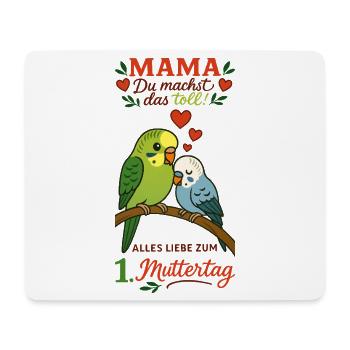 1. Muttertag - Mousepad (Querformat) - Weiß - Vorne