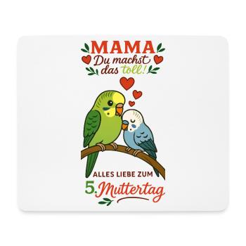 5. Muttertag - Mousepad (Querformat) - Weiß - Vorne
