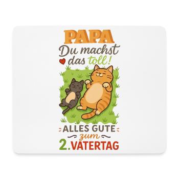 Papa Du machst das toll - 2. Vatertag - Mousepad (Querformat) - Weiß - Vorne