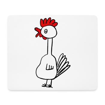 Les enfants poulets minimalistes - Tapis de souris (format paysage) - blanc - Devant