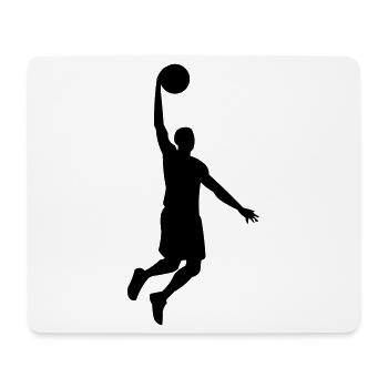 Basketballer - Mousepad (Querformat) - Weiß - Vorne