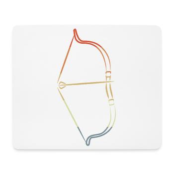 Bow and Arrow Drawing Vintage Look - Mouse Pad (horizontal) - white - Front