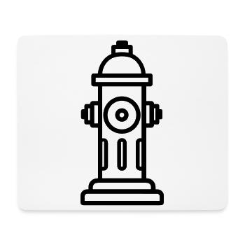 Hydrant - Mousepad (Querformat) - Weiß - Vorne