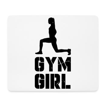 Gym Girl - Mousepad (Querformat) - Weiß - Vorne