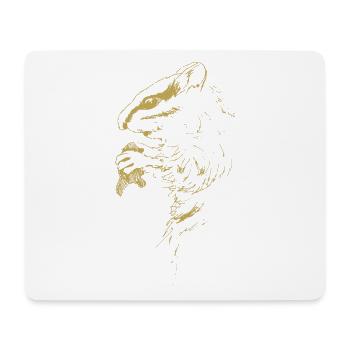 Illustrierte Designs mit Hörnchen - Mousepad (Querformat) - Weiß - Vorne