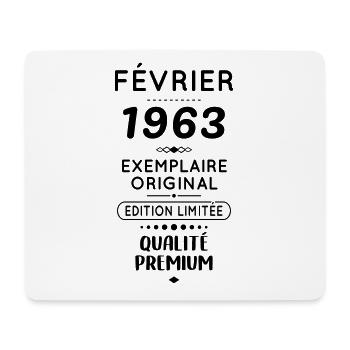 Anniversaire 60 ans - Février 1963 Original - Tapis de souris (format paysage) - blanc - Devant