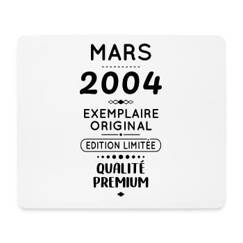Anniversaire 20 ans - Mars 2004 Original - Tapis de souris (format paysage) - blanc - Devant