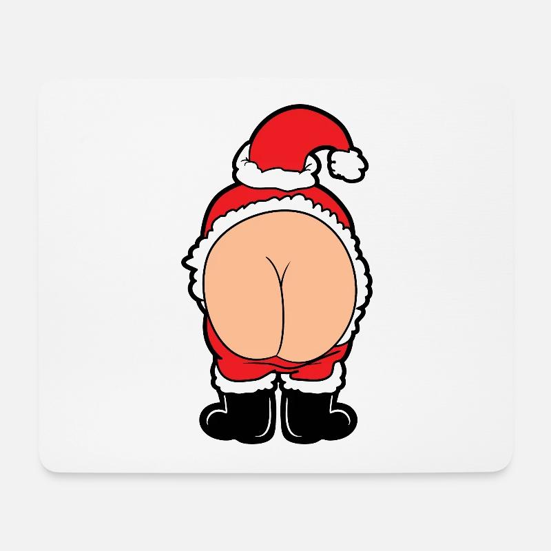 Lustiges Weihnachtsmotiv - Mousepad (Querformat) - Weiß