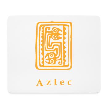 Glyphe aztèque - Tapis de souris (format paysage) - blanc - Devant