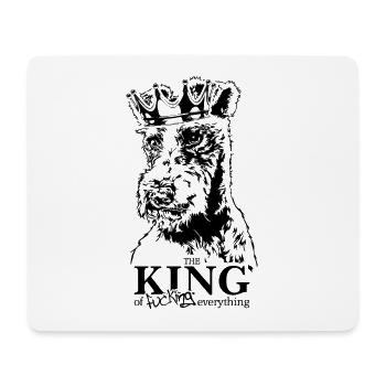 Foxterrier King of everything dog saying dogs - Mouse Pad (horizontal) - white - Front