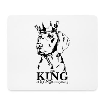 Weimaraner King Hundespruch Hunde Wilsigns - Mousepad (Querformat) - Weiß - Vorne
