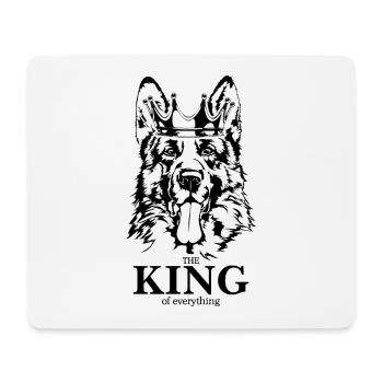 Berger allemand Roi de tout Chiens - Tapis de souris (format paysage) - blanc - Devant
