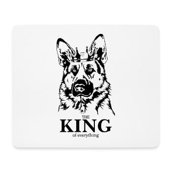Berger allemand Roi de tout Chiens - Tapis de souris (format paysage) - blanc - Devant