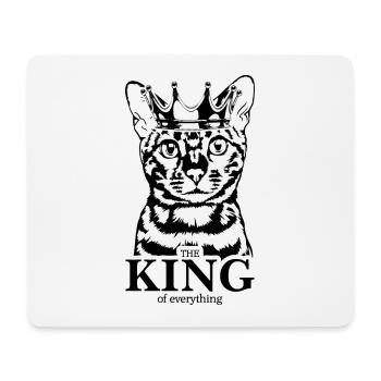 Chat du Bengale Roi de tout Chat Dire Chat - Tapis de souris (format paysage) - blanc - Devant