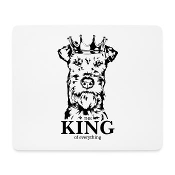 Irish Terrier King of everything Dogs Wilsigns - Mouse Pad (horizontal) - white - Front