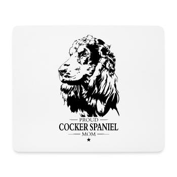 Cocker Spaniel Mom Dog Dog Wilsigns - Mouse Pad (horizontal) - white - Front