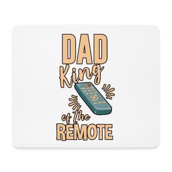Dad King Of The Remote 4 - Mouse Pad (horizontal) - white - Front