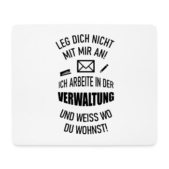 Verwaltungsangestellte Büro Praxis Rezeption Firma - Mousepad (Querformat) - Weiß - Vorne