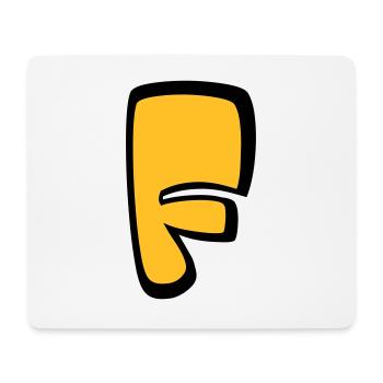 Alphabet F - Mousepad (Querformat) - Weiß - Vorne