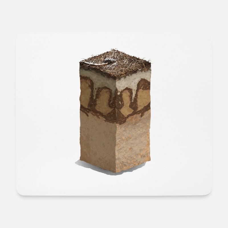 Waldboden - Podzol - Mousepad (Querformat) - Weiß