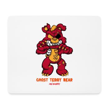 Ghost teddy bear design comics style - Mousepad (Querformat) - Weiß - Vorne