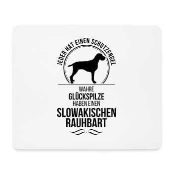 SLOWAKISCHER RAUHBART Schutzengel Spruch Wilsigns - Mousepad (Querformat) - Weiß - Vorne