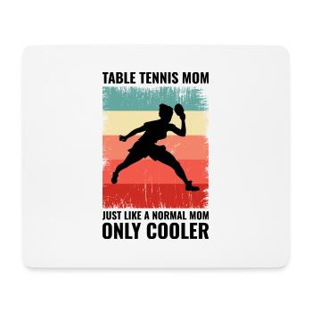 Tischtennis Tischtennis Mama Mütter Tag Vintage - Mousepad (Querformat) - Weiß - Vorne