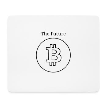 The Future - Bitcoin Logo - Mousepad (Querformat) - Weiß - Vorne