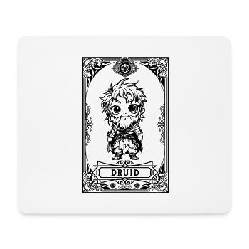 Druide RPG Tarotkarte Chibi - Mousepad (Querformat) - Weiß - Vorne